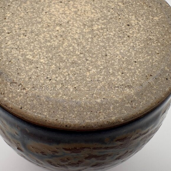 Conestoga River Pottery Ceramic Artisan Barrel Mug Brown Tan Blue (SKU: 279MI) - Picture 7 of 9